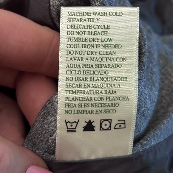 Tangerine Dark Gray and Silver Puffer Vest Full Zip - Picture 4 of 10